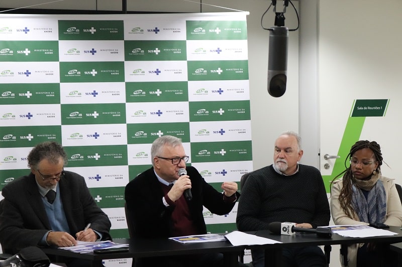 Diretores do GHC, João Motta, Gilberto Barichello, Luís Antônio Benvegnú e Quelen Tanize Alves da Silva.