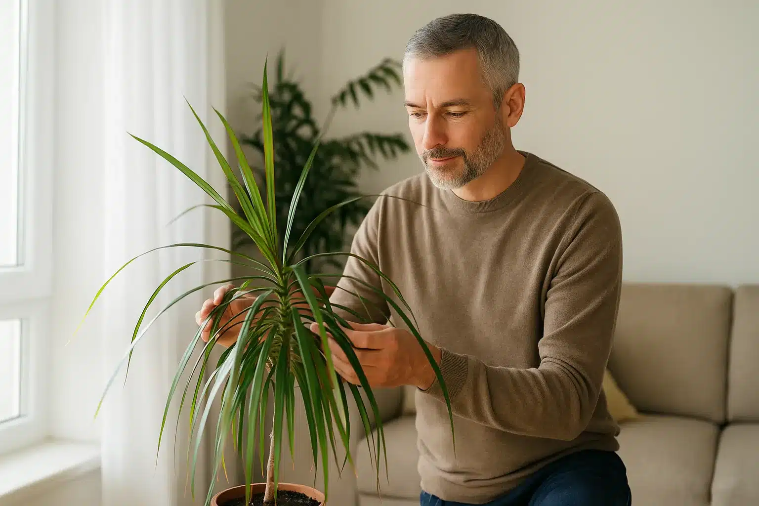 3 lugares onde a dracena cresce mais cheia e purifica melhor o ar