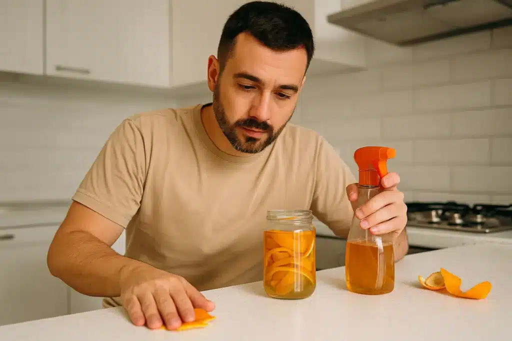 Como reaproveitar casca de laranja para limpar superfícies engorduradas