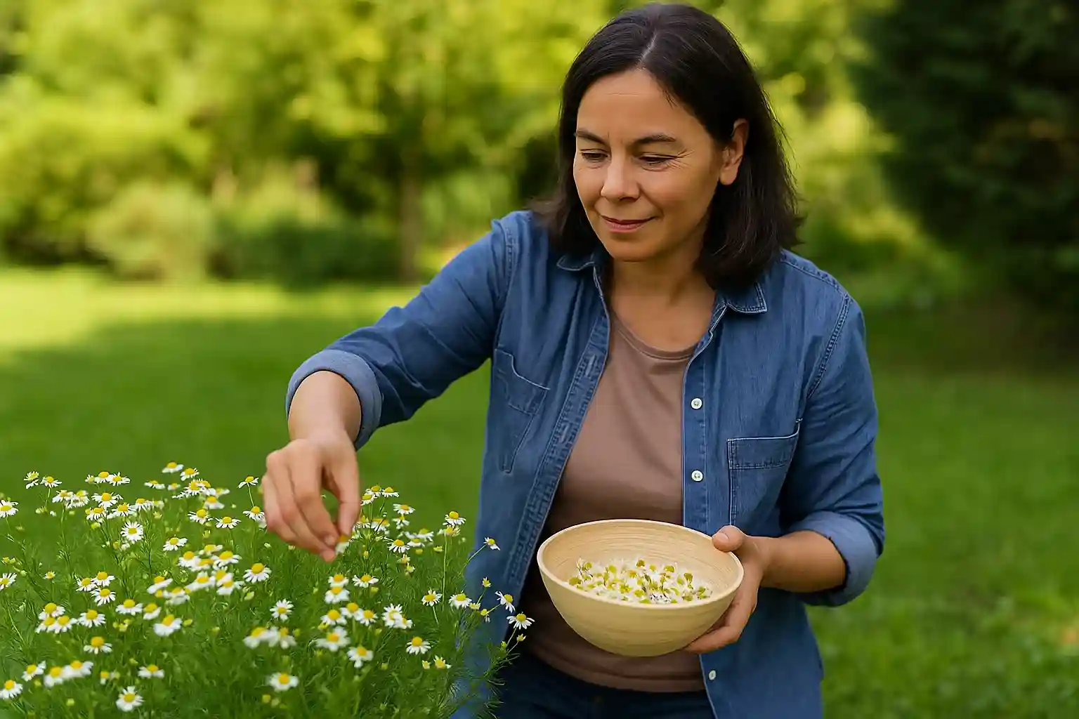 Como plantar camomila e colher flores para chá o ano todo