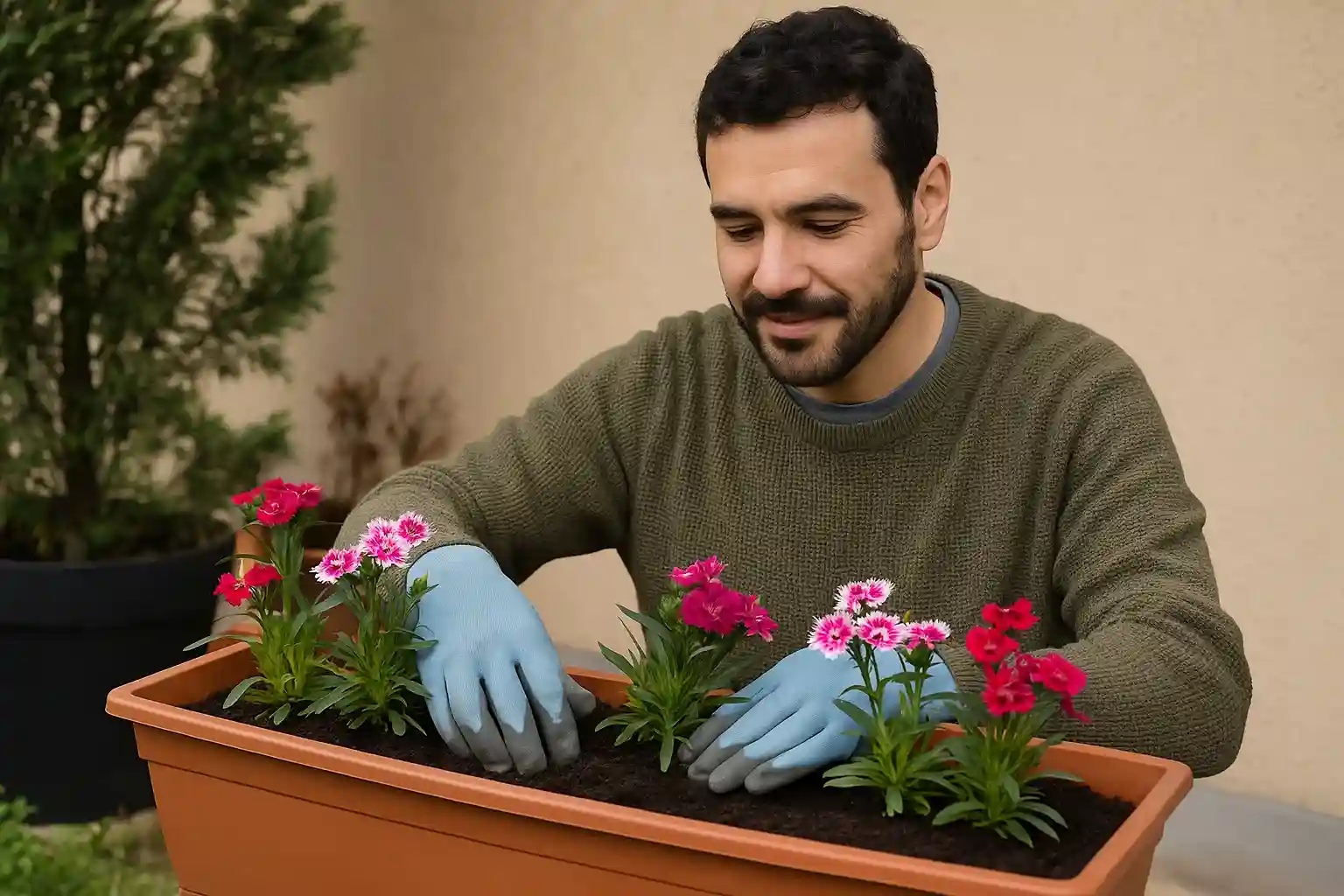 Como plantar cravina em jardineira e estimular flores no inverno
