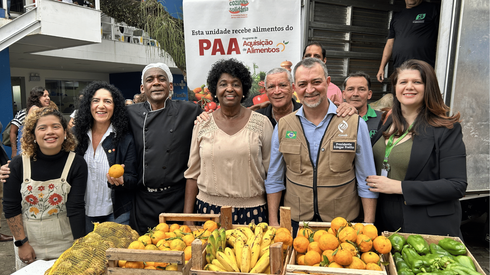 Entrega de alimentos do PAA a cozinha solidária do Rio de Janeiro. Foto: Catiana de Medeiros/Conab