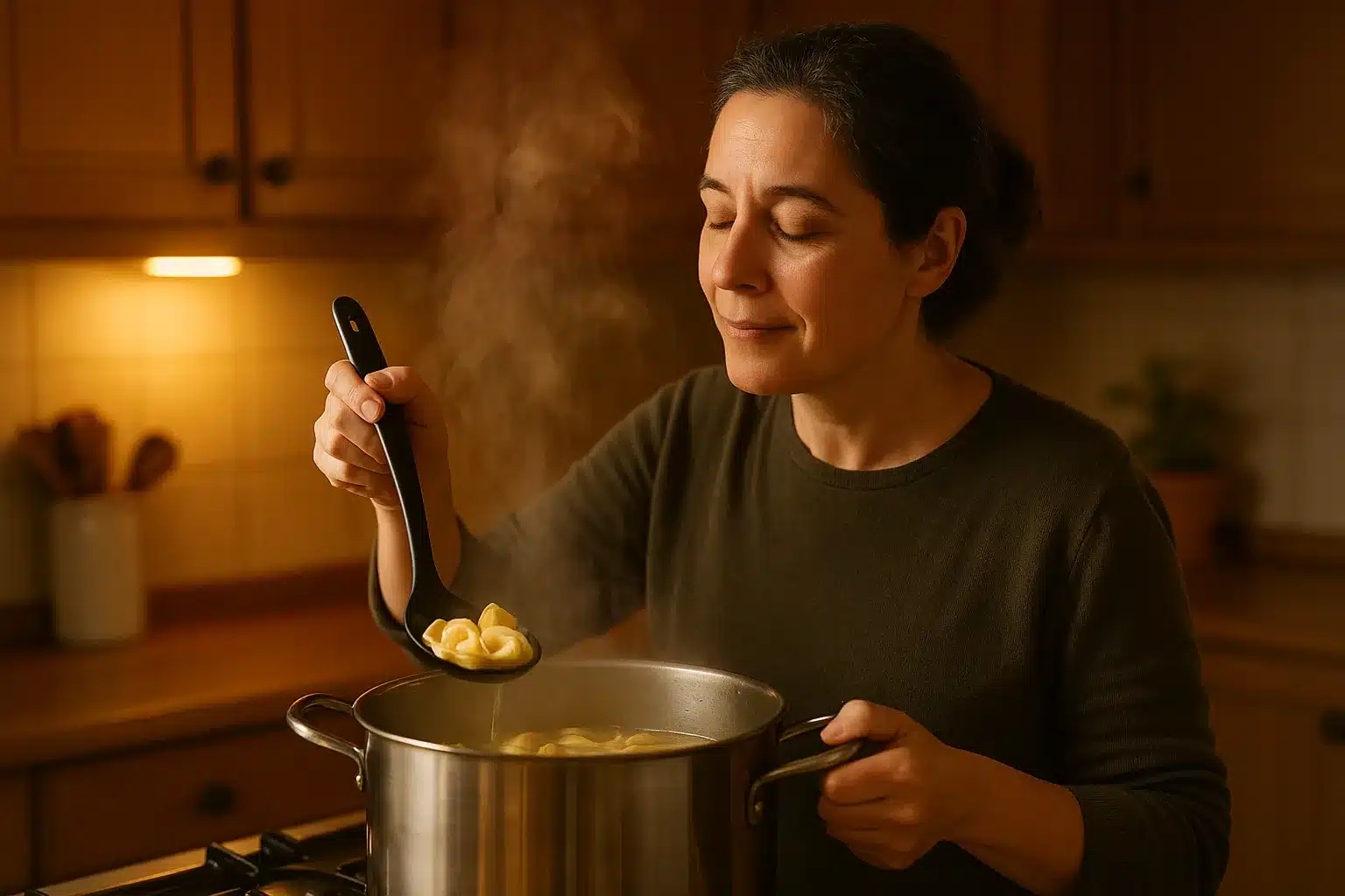 Sopa de capeletti raiz como deixar com gosto de comida da infância