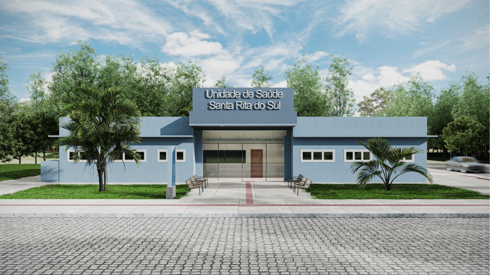 Arambaré inicia obra da primeira UBS própria localizada no distrito de Santa Rita do Sul. Foto: Divulgação/Arambaré.