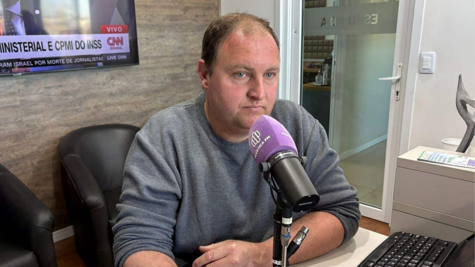 Vereador propõe exame toxicológico obrigatório para cargos políticos em São Lourenço do Sul. Foto: Alice Campos/Rádio Acústica FM.