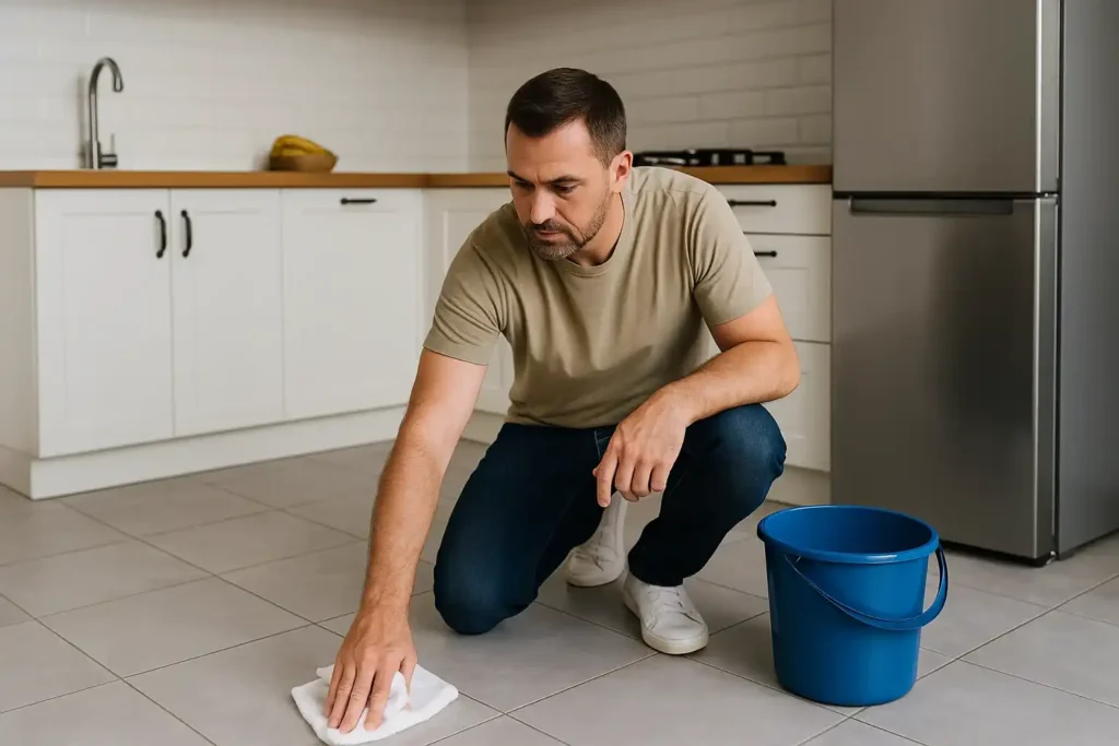 Como deixar o piso da cozinha brilhando com sabão de coco