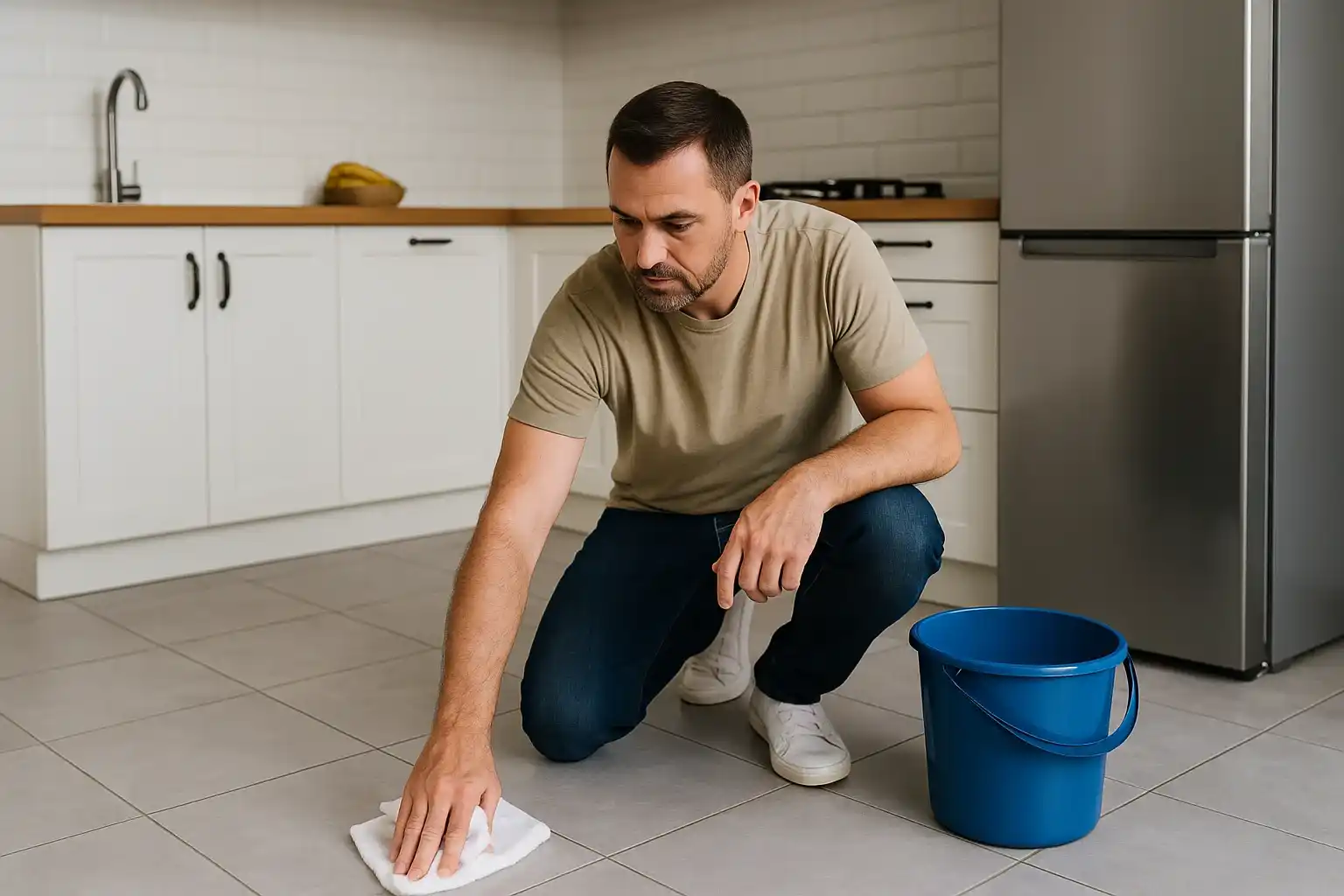 Como deixar o piso da cozinha brilhando com sabão de coco