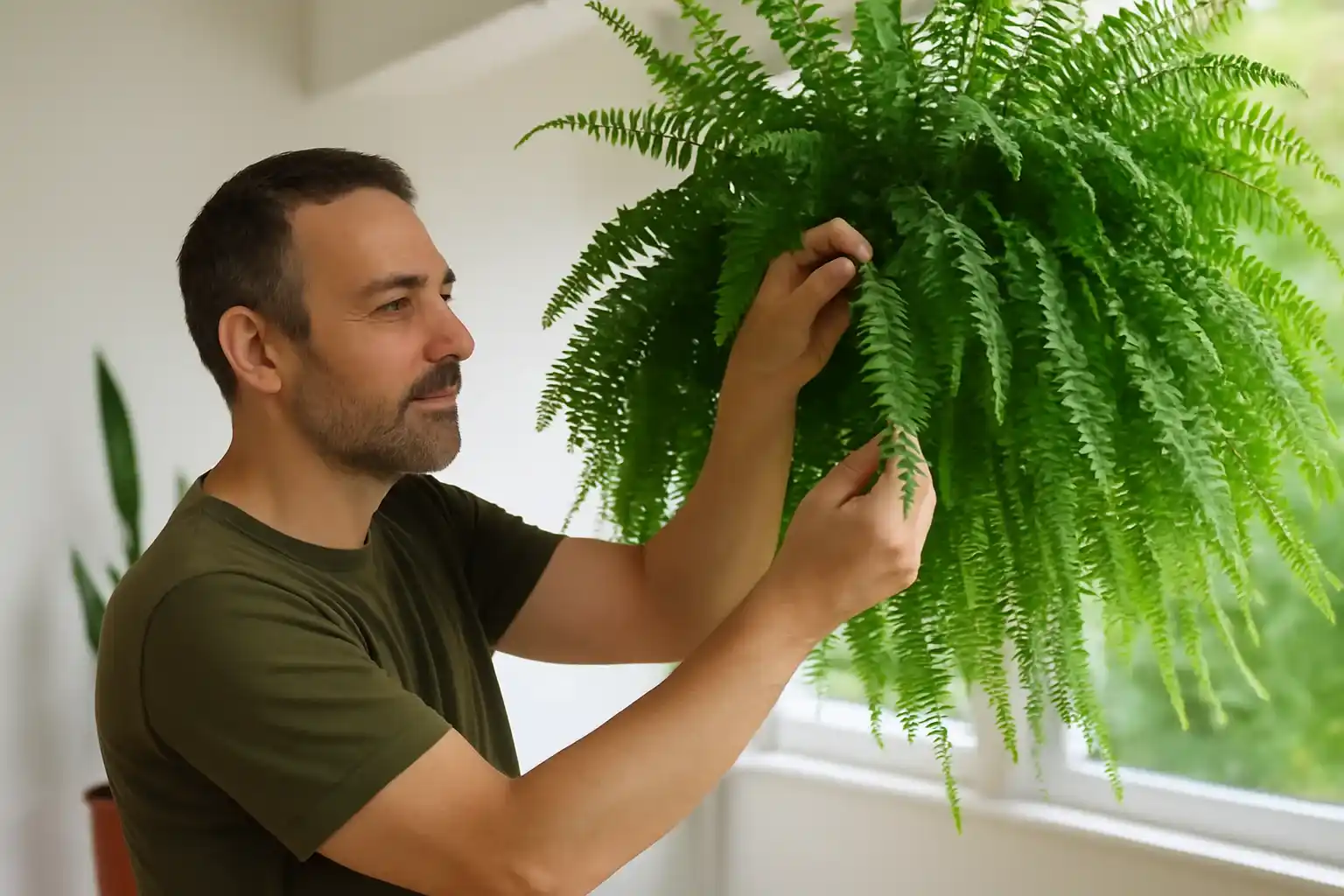 Samambaia cheia e verde truque caseiro transforma a planta