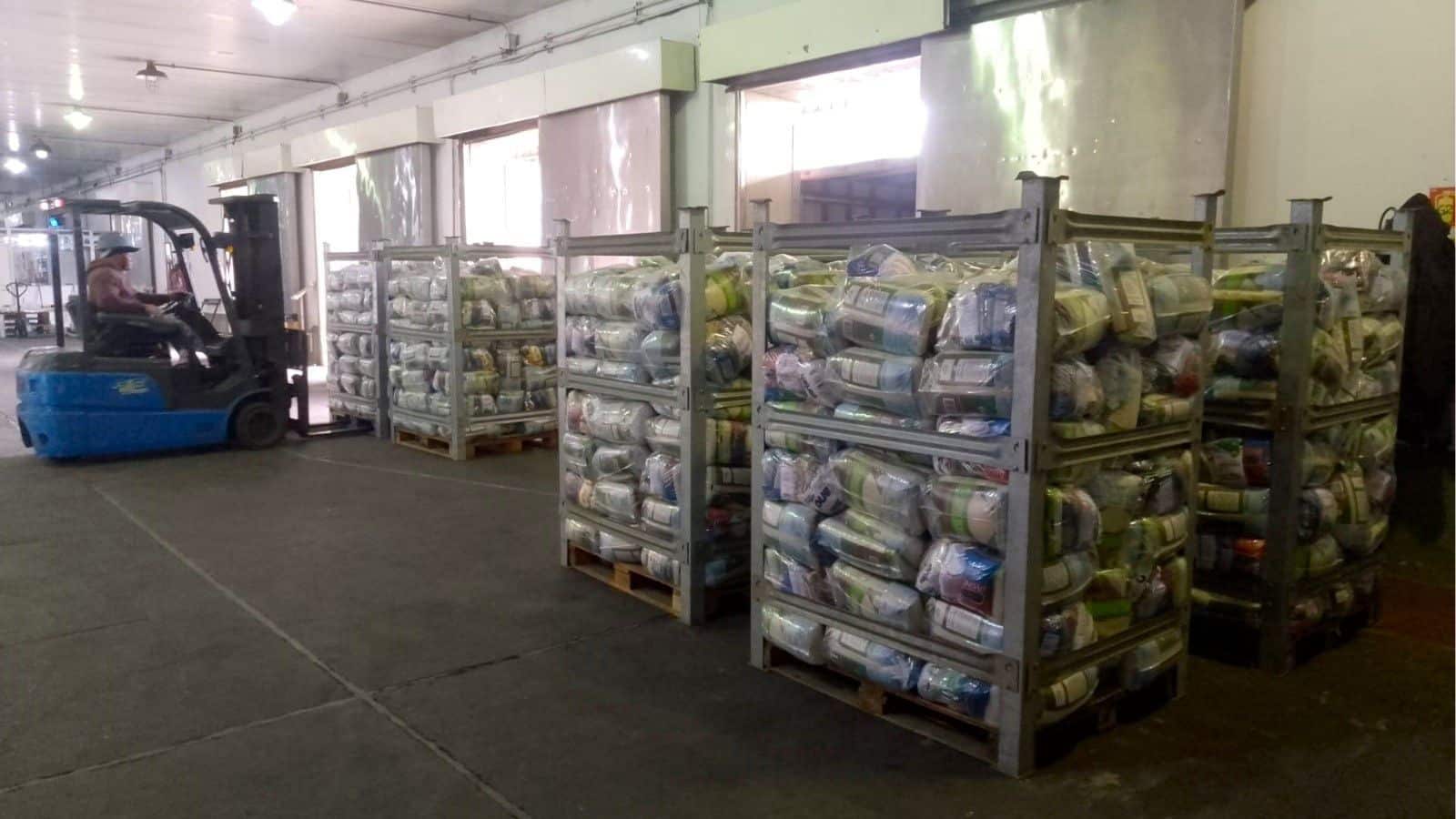 Conab envia 25 toneladas de alimentos a famílias afetadas por alagamentos em São Lourenço do Sul. Foto: Conab/Divulgação.