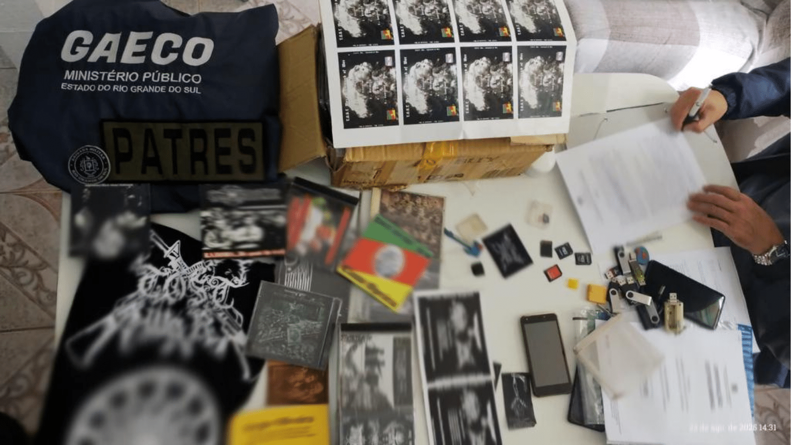 MPRS bloqueia conteúdos de bandas neonazistas em plataformas digitais. Foto: MPRS/Divulgação.