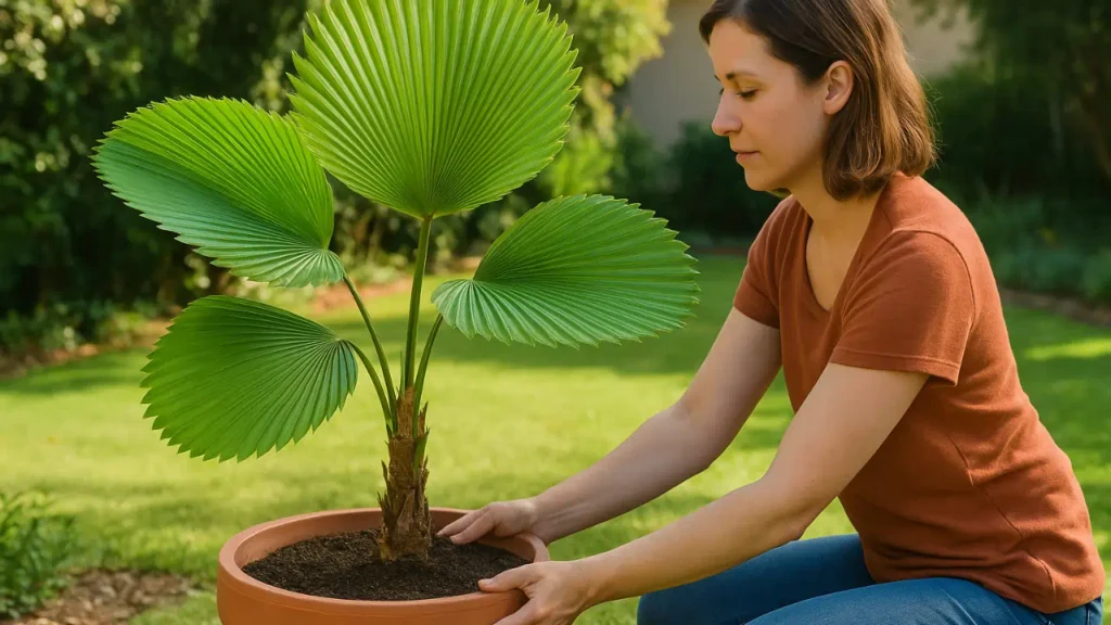 7 benefícios da palmeira-leque para sombra, frescor e proteção energética