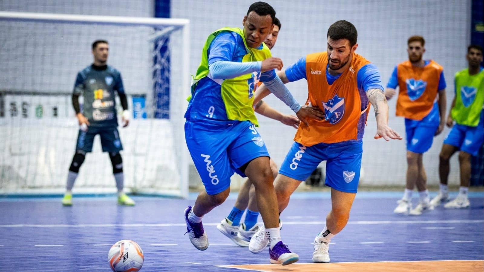 Vélez enfrenta Campo Mourão na última rodada da primeira fase da LNF. Foto: Ricardo Weschenfelder / ASCOM Vélez Camaquã Futsal.