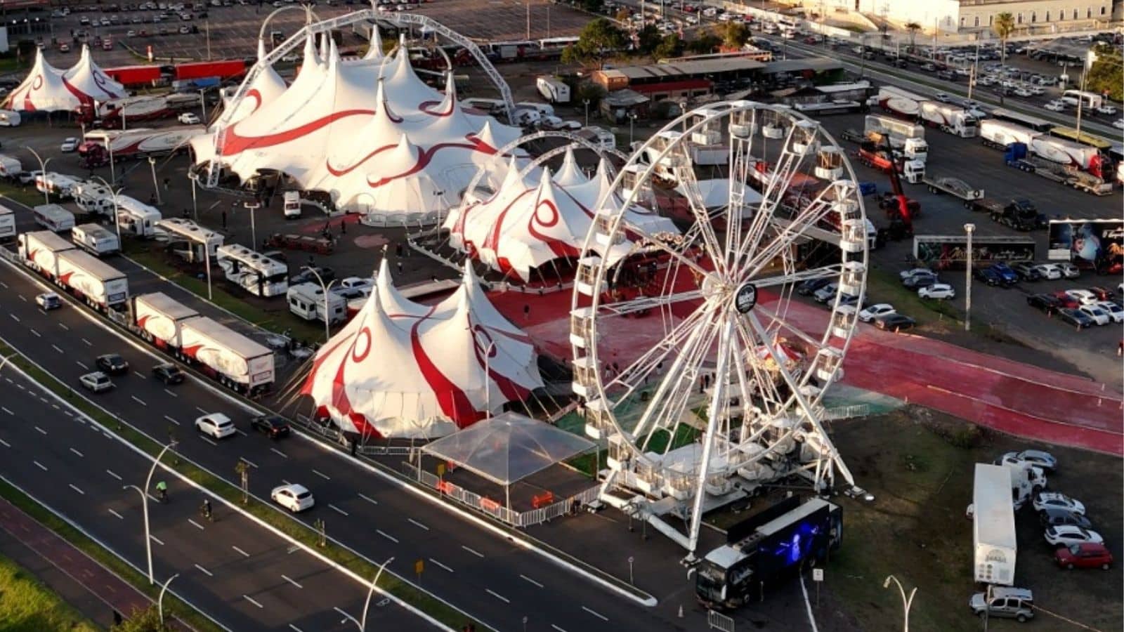 Comboio do Mirage Circus chega nesta quarta (1º) em Pelotas. Foto: Divulgação/Mirage Circus.