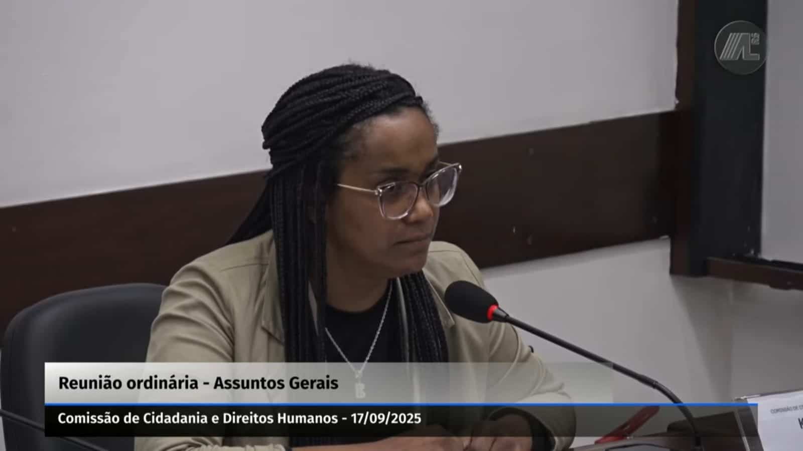 Caso de racismo em escola de Camaquã é exposto na Assembleia Legislativa. Foto: Reprodução/AL.
