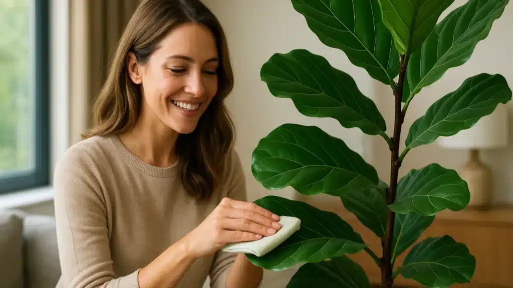 6 segredos para deixar as folhas do ficus lyrata perfeitas e crescer mais rápido