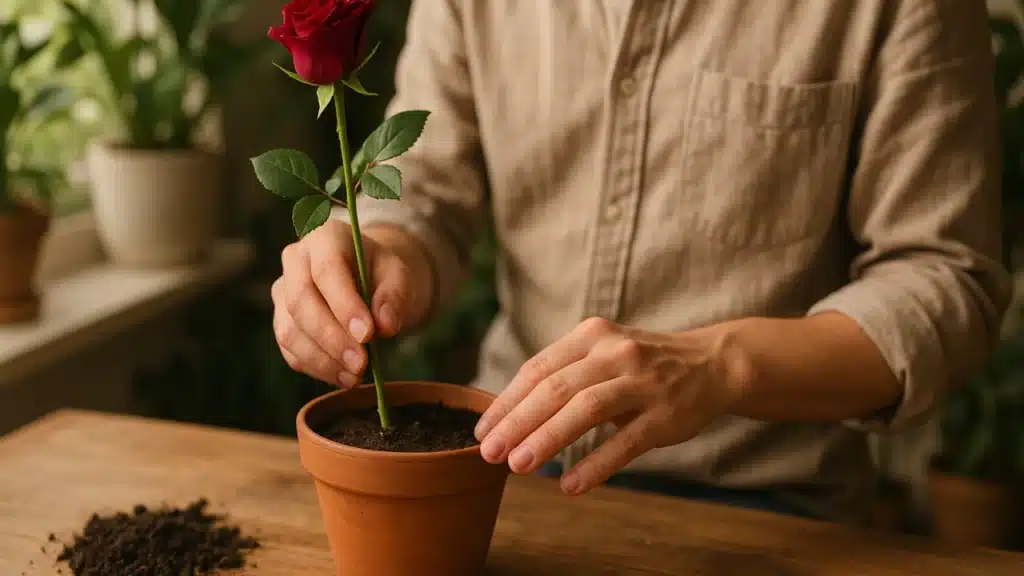 Rosa 5 passos para fazer mudas com galhos e acelerar o enraizamento