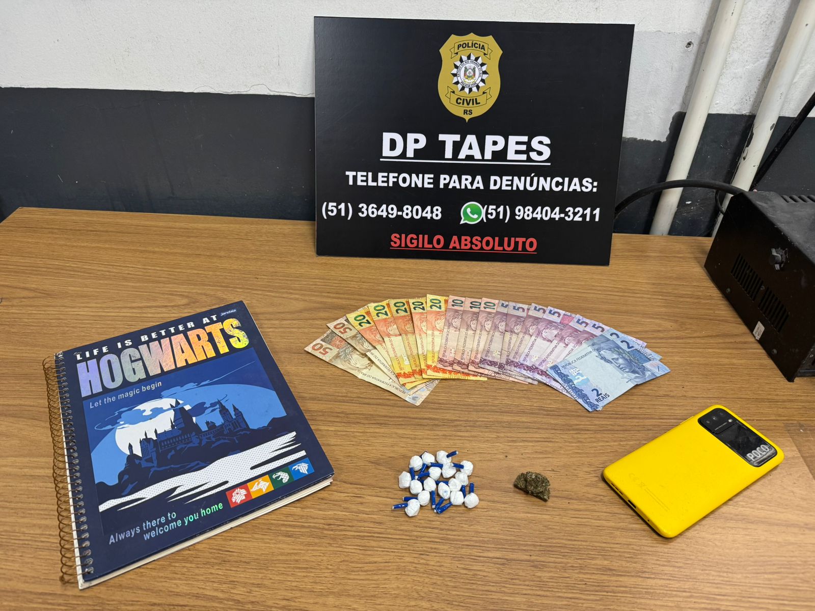 Mulher é presa novamente por tráfico de drogas em Tapes. Foto: Divulgação