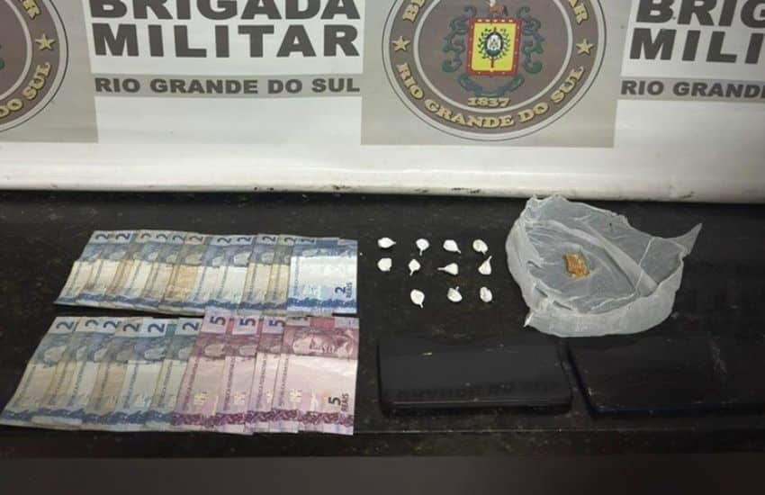 Brigada Militar prende homem de 50 anos por tráfico de drogas em Camaquã