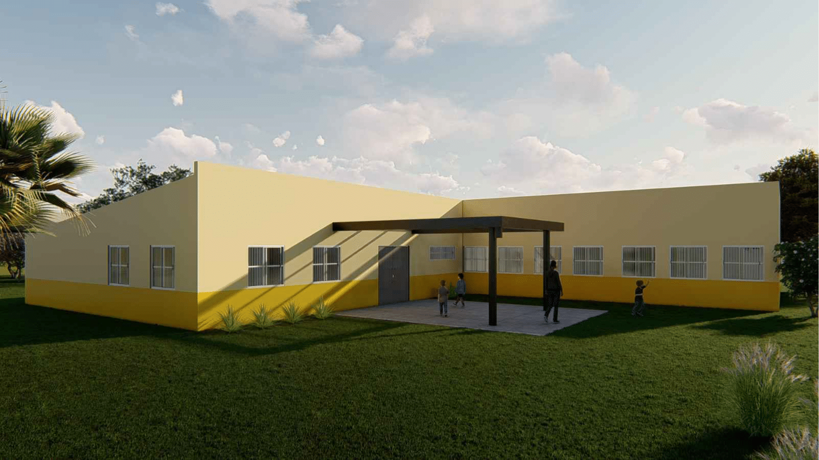 Reconstrução da Escola João Beckel deve ser concluída em seis meses: Foto: Divulgação.