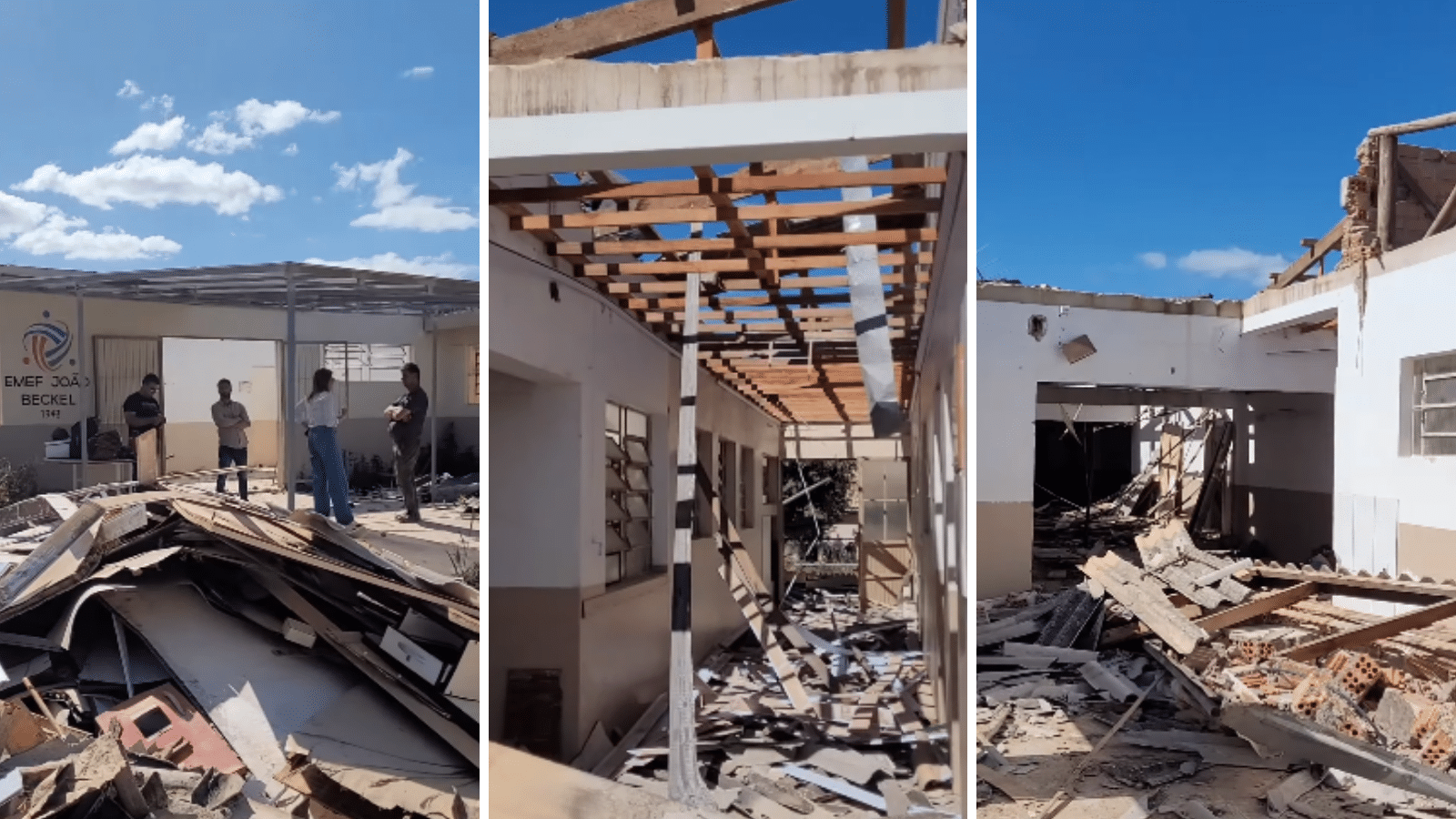 Unidade foi fortemente atingida pela microexplosão registrada em setembro de 2024. Foto: Reprodução.