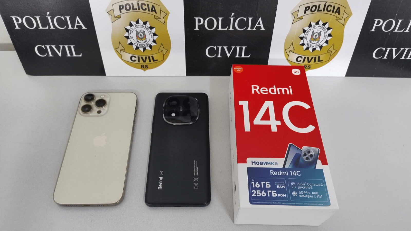 Polícia recupera celulares furtados em São Lourenço do Sul