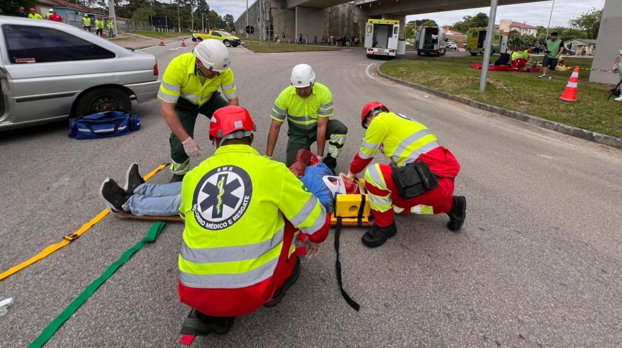 BR-116 tem simulado de acidente com múltiplas vítimas