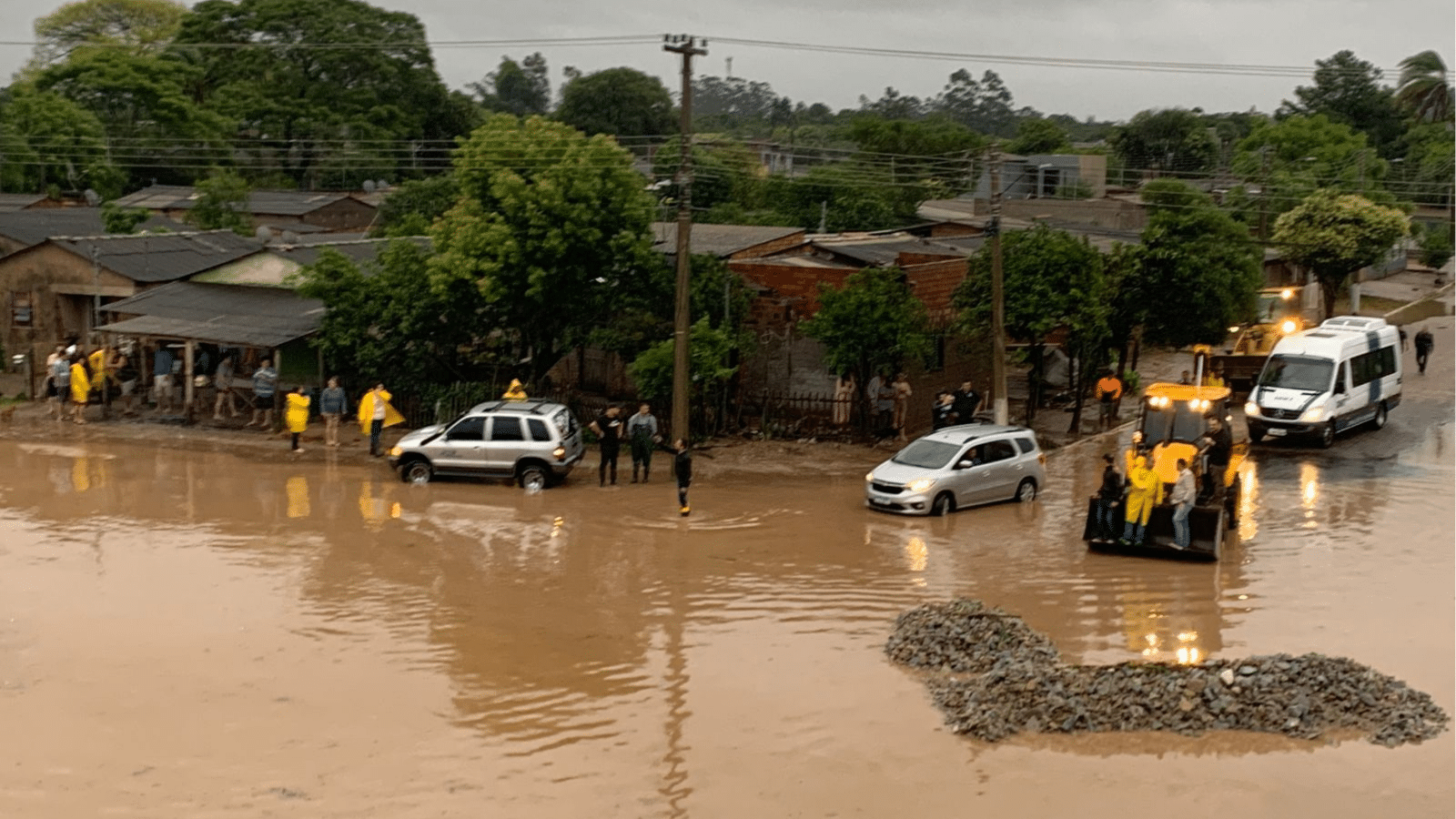 Camaquã prepara decreto de emergência após alagamentos. Foto: Rádio Acústica FM.