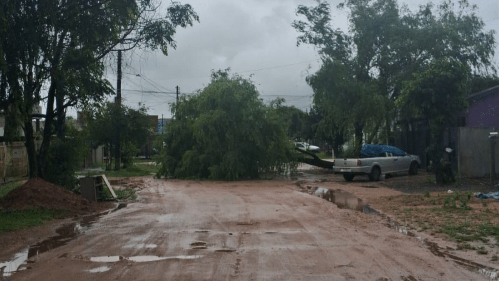 Ciclone começa a deixar a costa do RS e avança para o oceano. Foto: Ouvinte/Rádio Acústica FM.