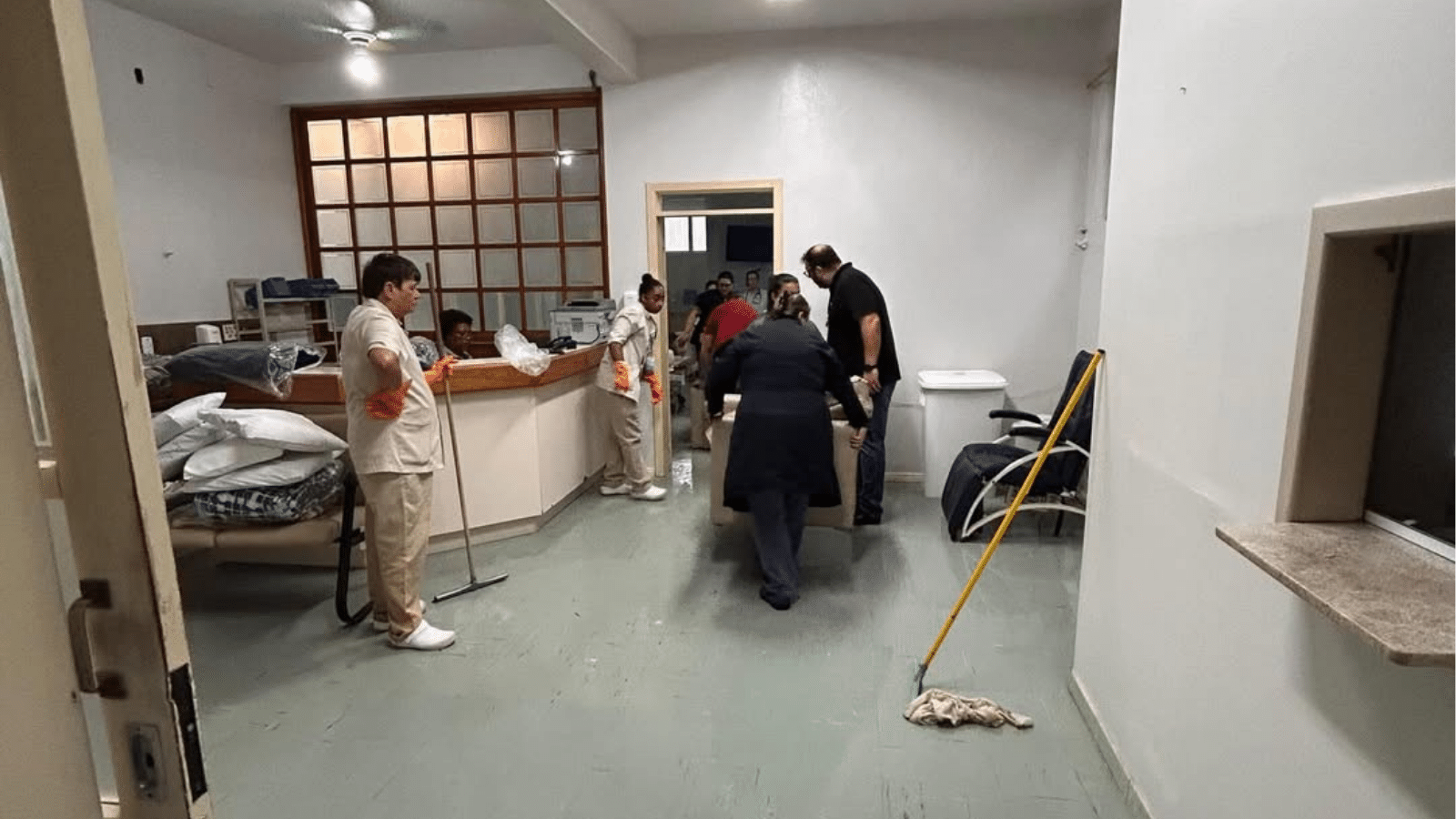 Danos causados pela chuva podem chegar a R$ 7,5 milhões no hospital de Camaquã. Foto: Divulgação/HNSA.