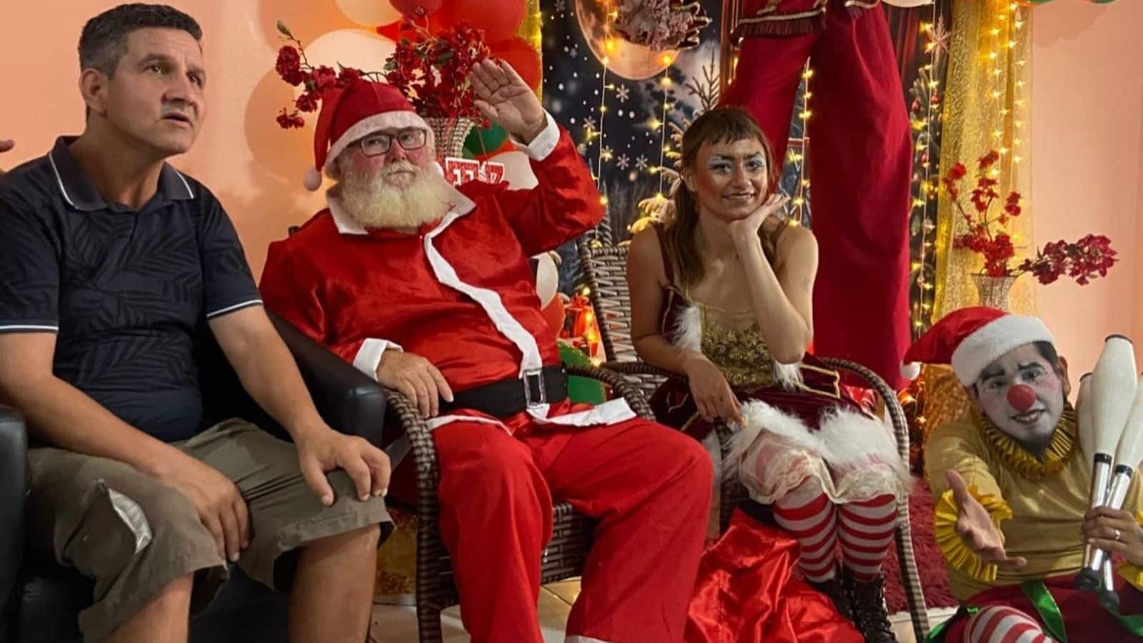 Casa Assistencial São Jorge promove festa de Natal para acolhidos e familiares em Sentinela do Sul. Foto: Valerio Weege/Rádio Acústica FM.