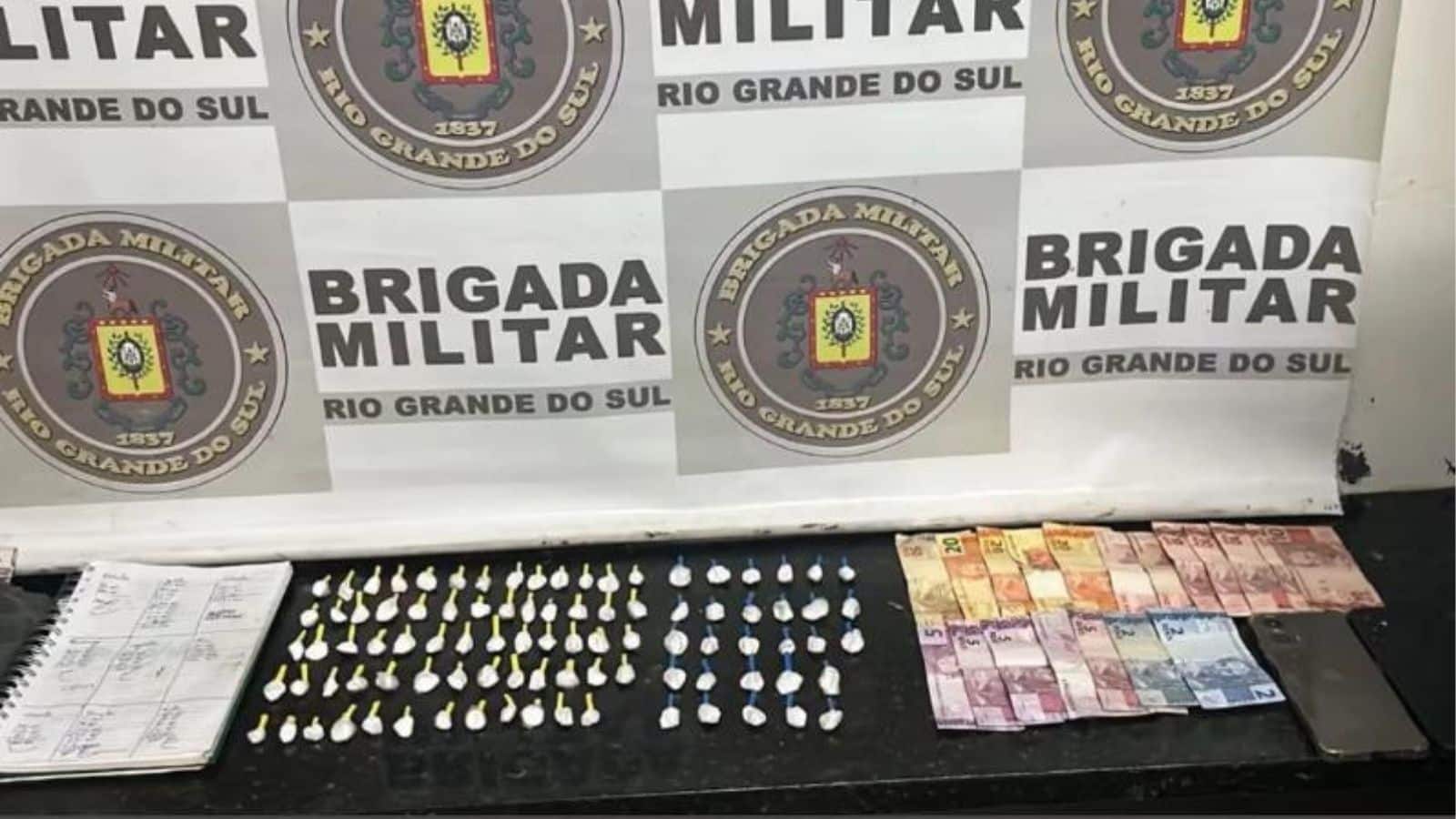 Suspeito é preso com droga escondida na cueca em Camaquã. Foto: Divulgação.
