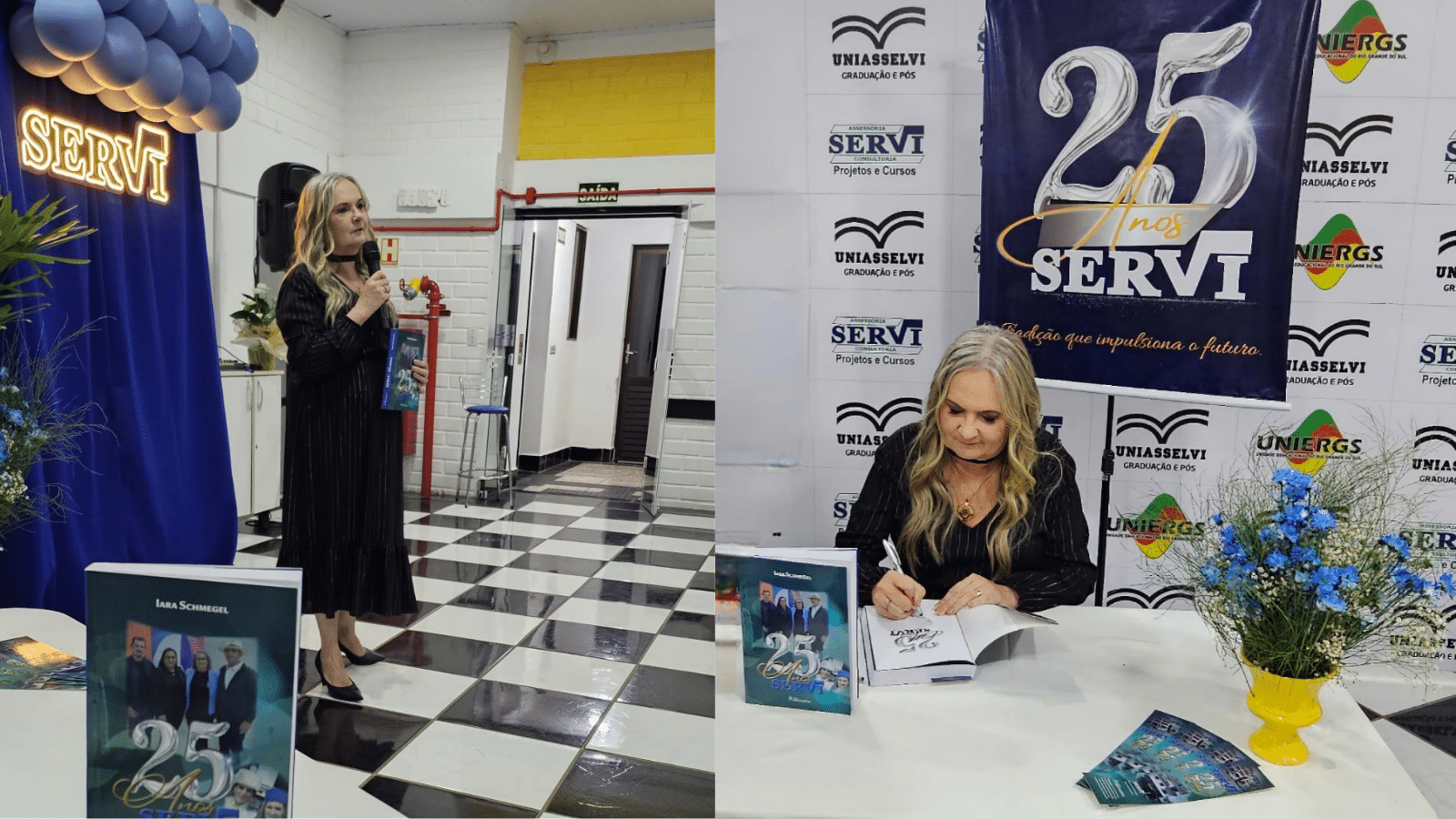 Livro de Iara Schmegel registra trajetória da Servi e tem novas sessões de autógrafos