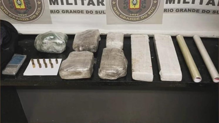 Traficante é preso com mochila cheia de drogas em Camaquã