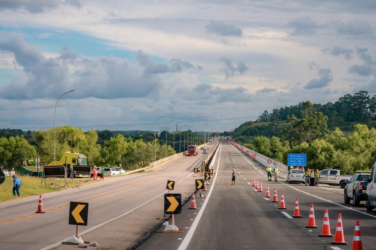 Liberação da nova ponte sobre o Rio Camaquã aumenta segurança na região. Foto: Marcio Ferreira/MT/Divulgação.