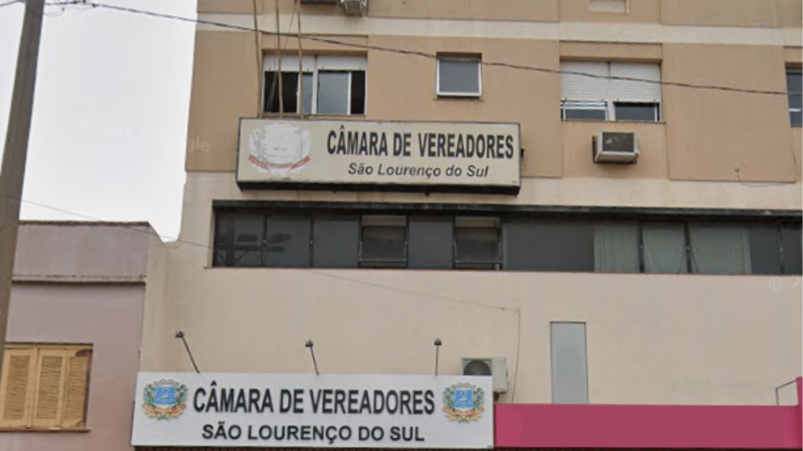 Gasto com diárias em 2025 soma R$ 219,2 mil em São Lourenço do Sul. Foto: Google Street/Reprodução.
