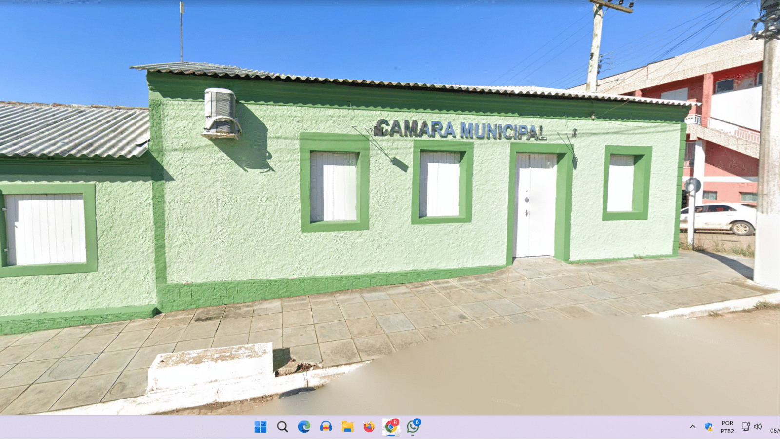 Gasto com diárias em 2025 soma R$ 204 mil na Câmara de Amaral Ferrador. Foto: Google Street/Reprodução.