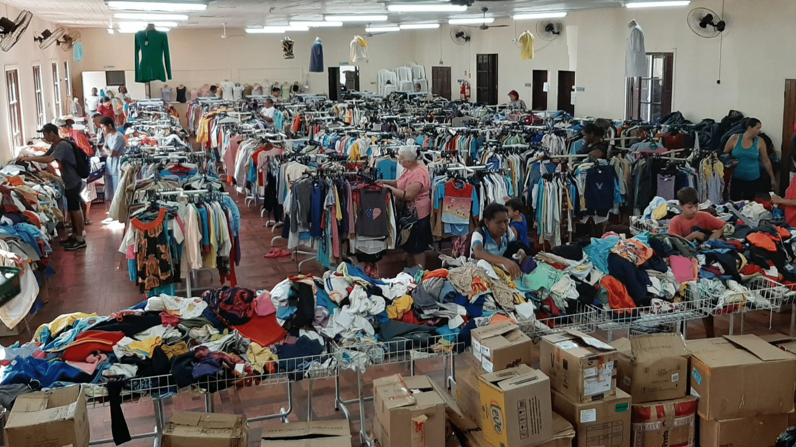 Camaquã lança ação de doação de roupas e calçados para famílias vulneráveis. Foto: Divulgação.