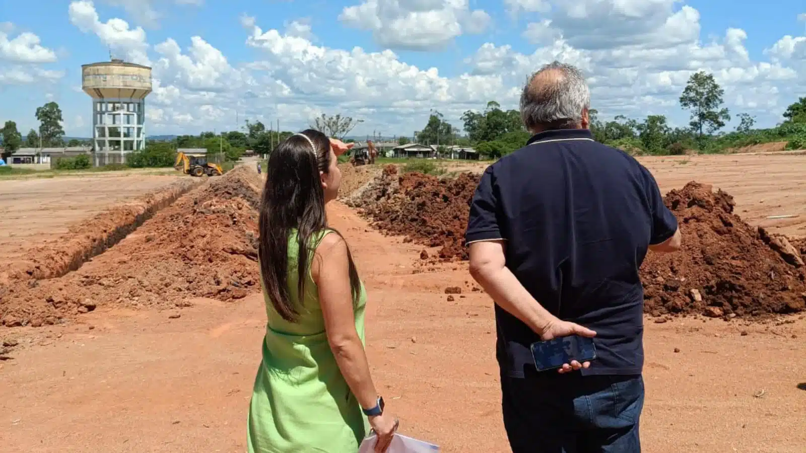 Camaquã avança na preparação de área para construção de 60 novas moradias. Foto: Divulgação.