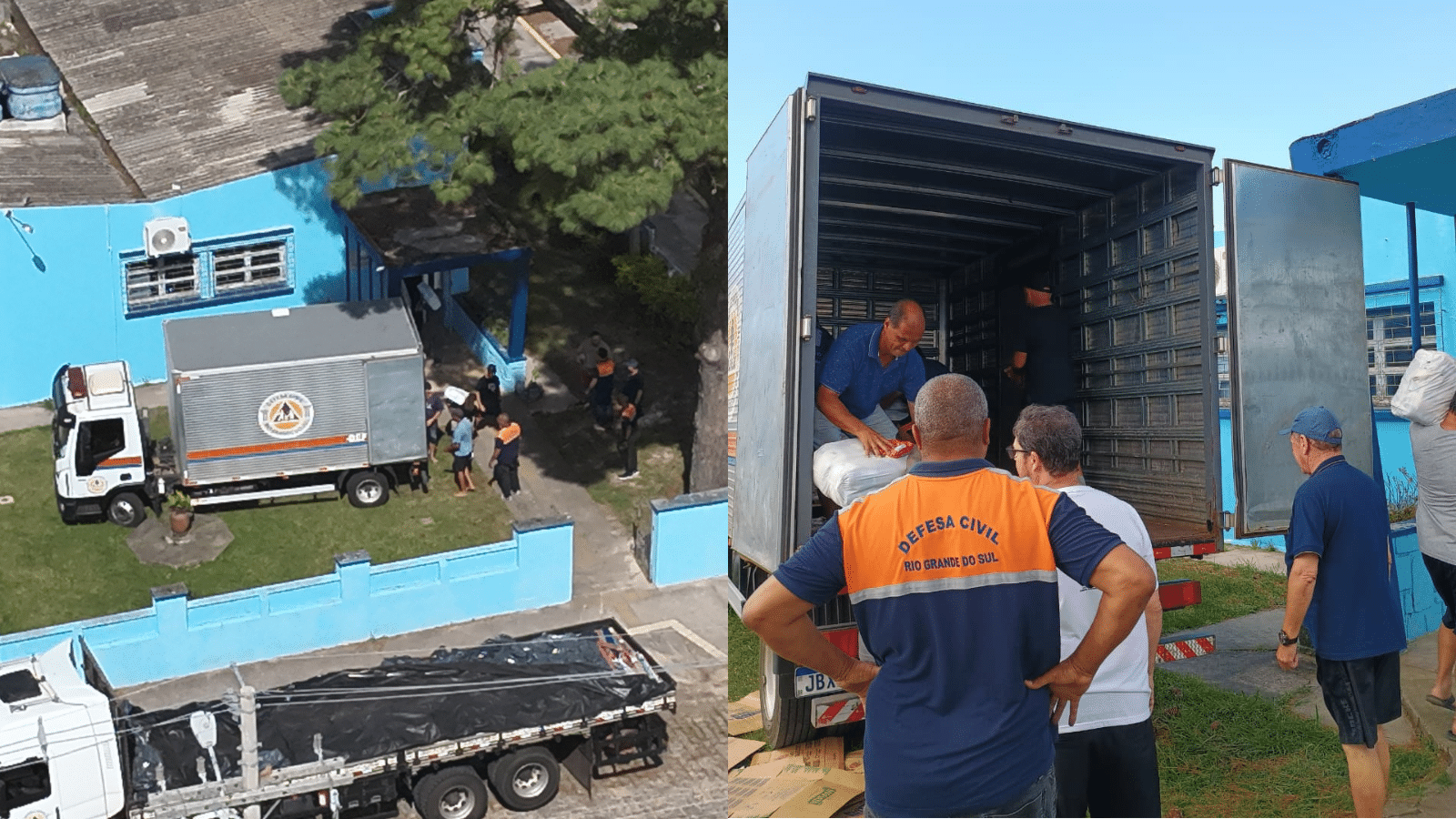 Defesa Civil entrega cestas básicas e kits de limpeza em São Lourenço do Sul