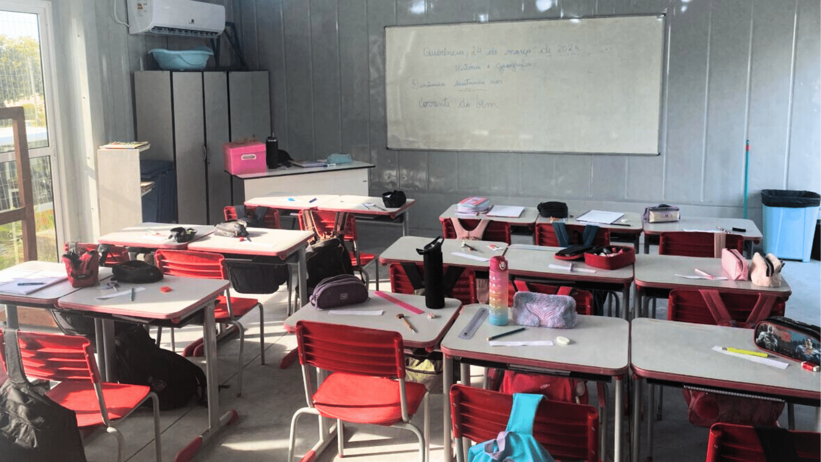 Camaquã abre nova licitação para manter containers na Escola João Beckel. Foto: Pablo Bierhals/Arquivo pessoal.