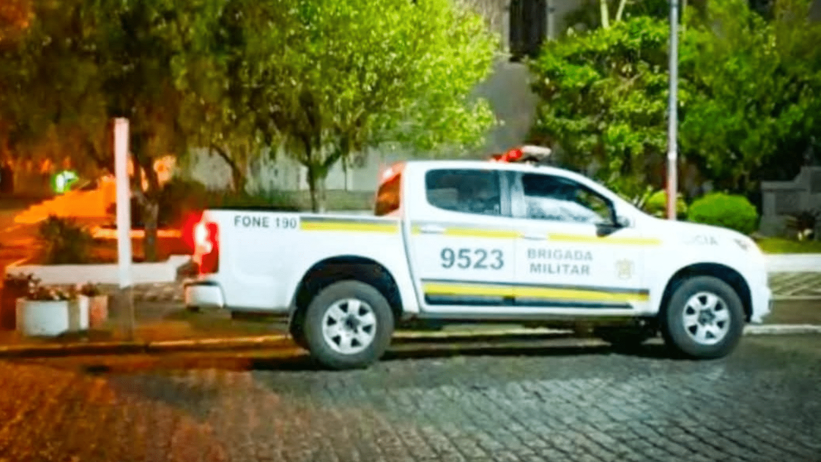 Fuga em alta velocidade termina com prisão em Encruzilhada do Sul. Foto: Divulgação/BM.