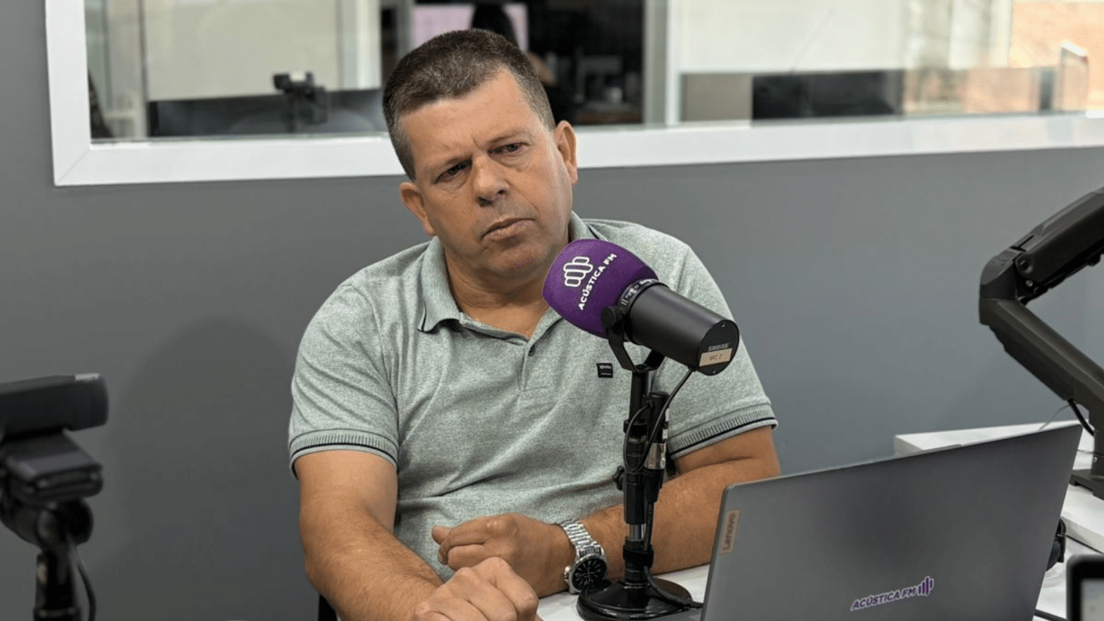 Prefeito de Chuvisca apresenta em Brasília proposta de modernização do Centro de Eventos. Foto: Alice Campos/Rádio Acústica FM.