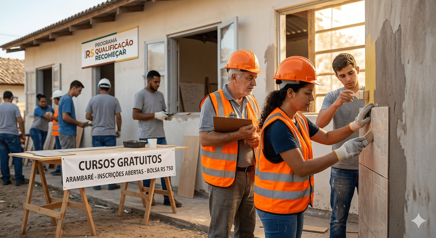 Arambaré oferece cursos gratuitos com bolsa de R$ 750