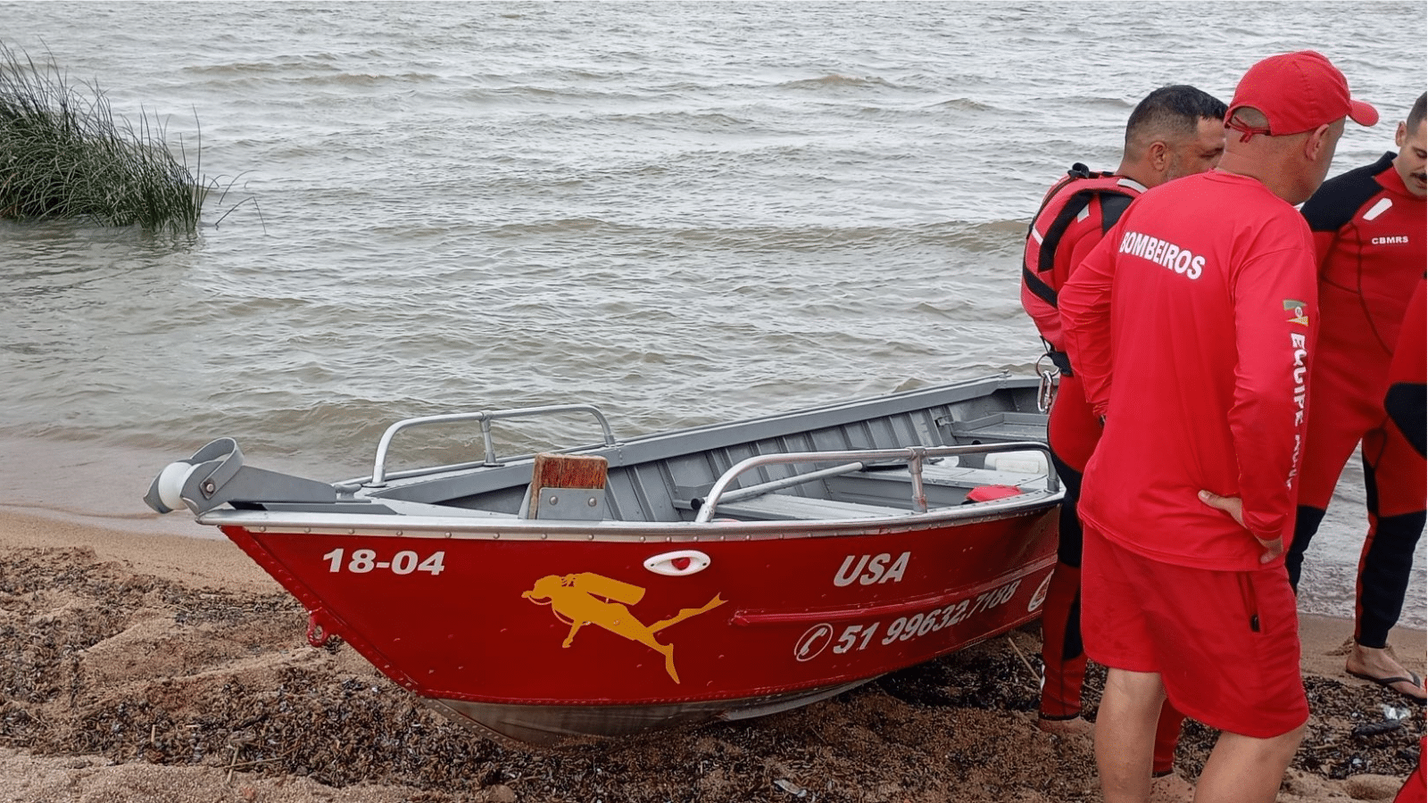 Bombeiros encontram corpo de jovem desaparecido na Lagoa dos Patos em Tapes