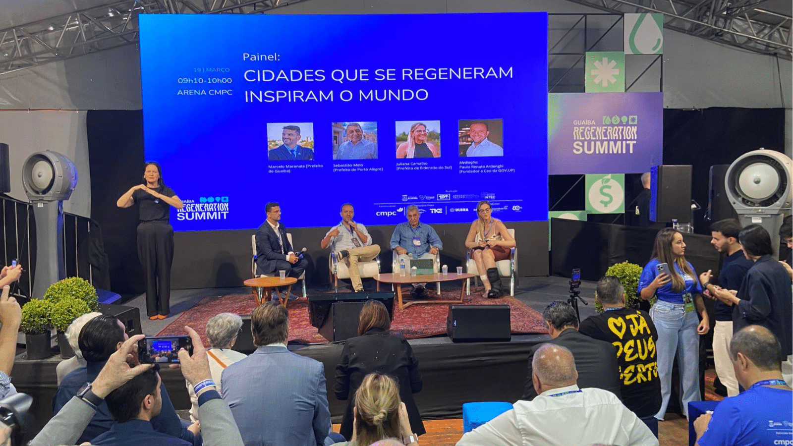 Guaíba Regeneration Summit inicia com painéis sobre desenvolvimento sustentável