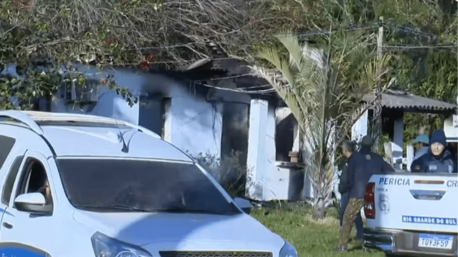 Polícia investiga causas de incêndio que provocou morte de casal em São Sepé