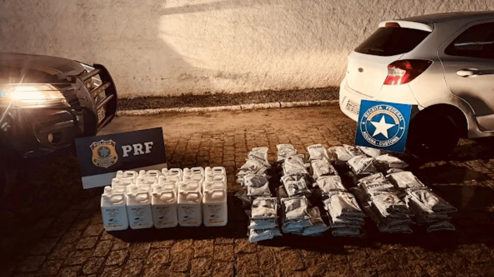 PRF apreende mais de 200kg de agrotóxicos contrabandeados na BR-116
