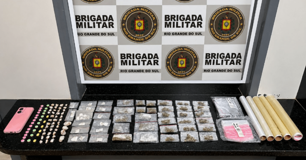 Brigada Militar apreende drogas prontas para a venda no bairro Centenário