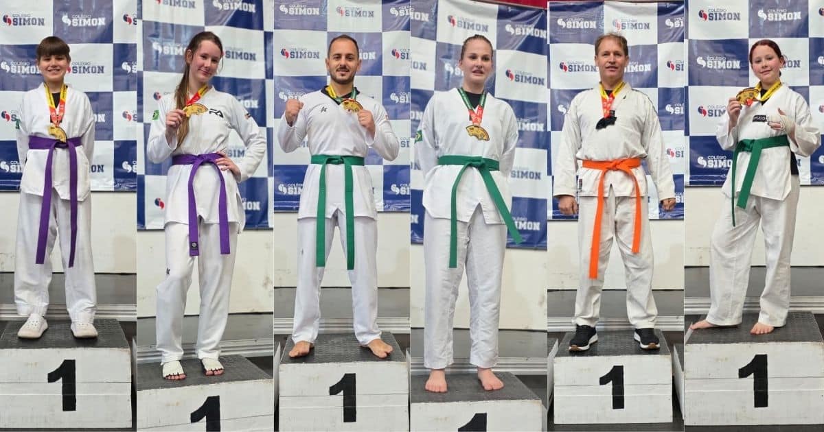Atletas de Camaquã conquistam seis títulos em competição estadual de Taekwondo