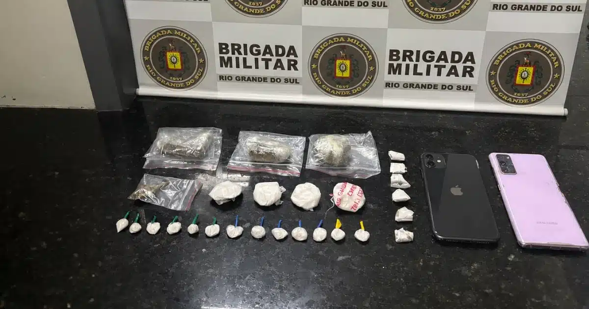Força-tática prende homem que fazia entrega de drogas em Camaquã